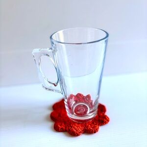 Bormioli Rocco Clear Glass Coffee Mug 6 Inch